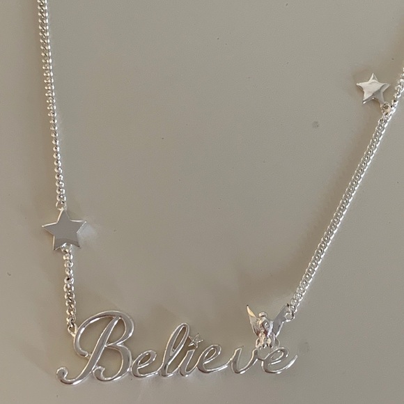 Disney Tinker-bell (Believe) Silver-tone Necklace - Picture 2 of 6